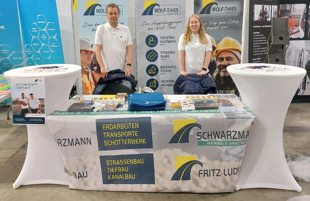 Schwarzmann GmbH und Brendel Bau bei der Ausbildungsmesse in Regensburg